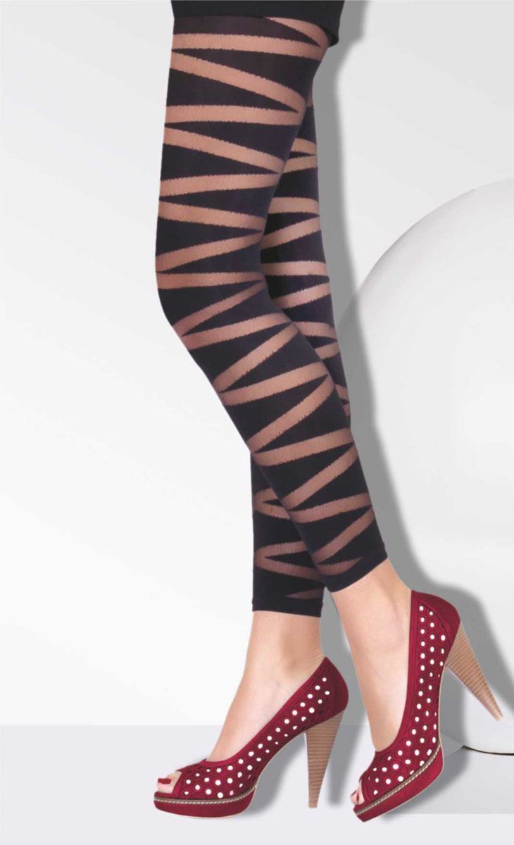 DAYMOD ZIGZAG PATTERN TIGHT - Black