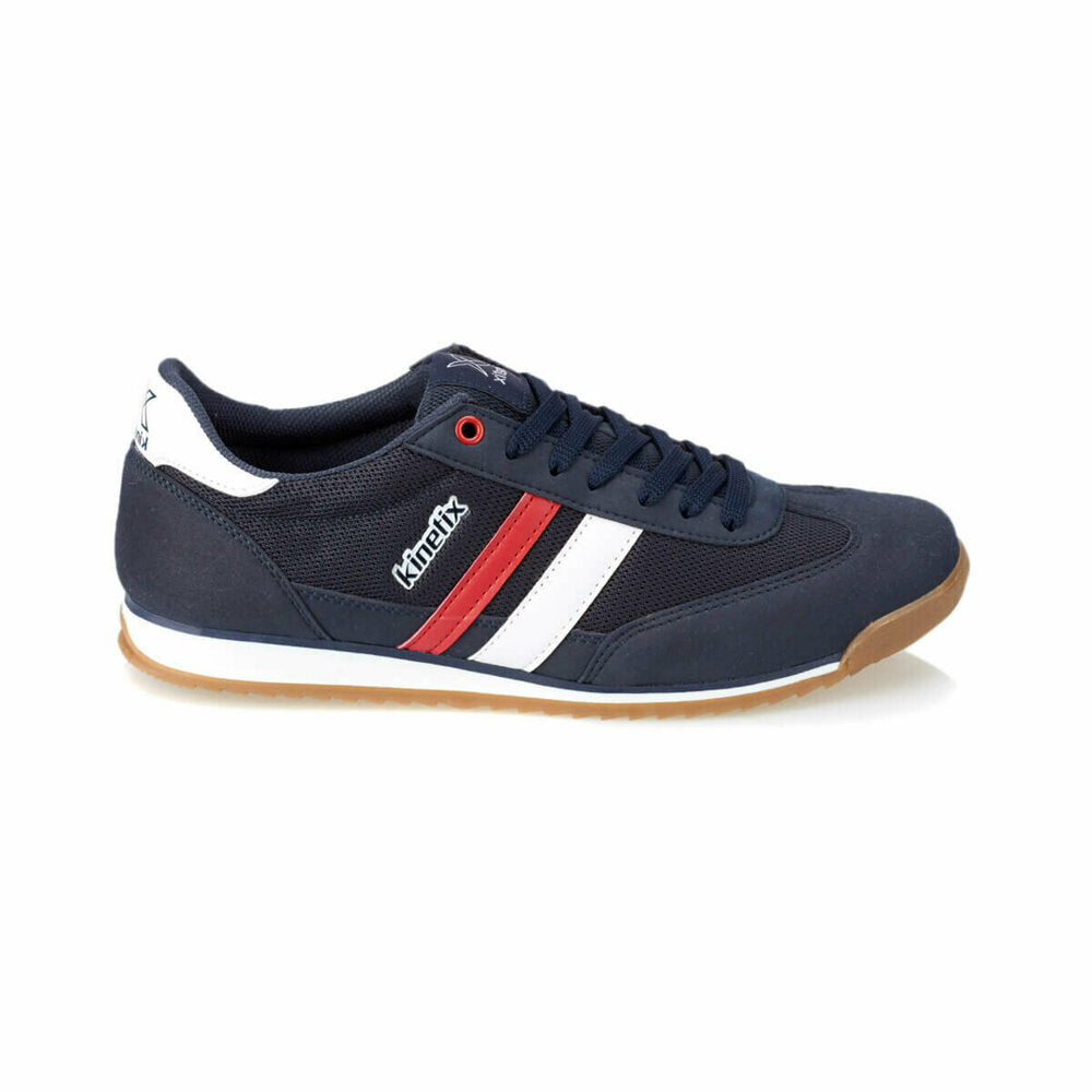 Navy Blue Red White Men's Sneakers