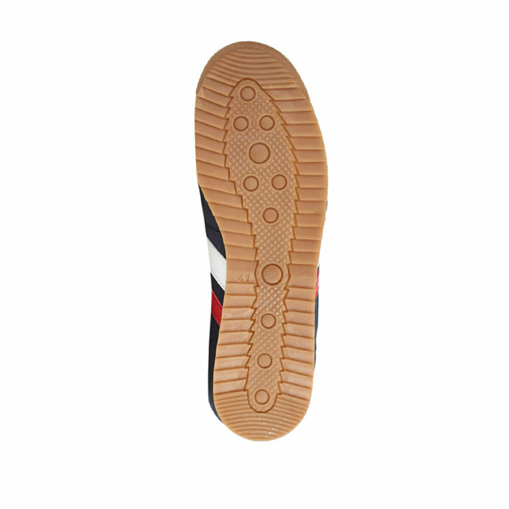Navy Blue Red White Men's Sneakers