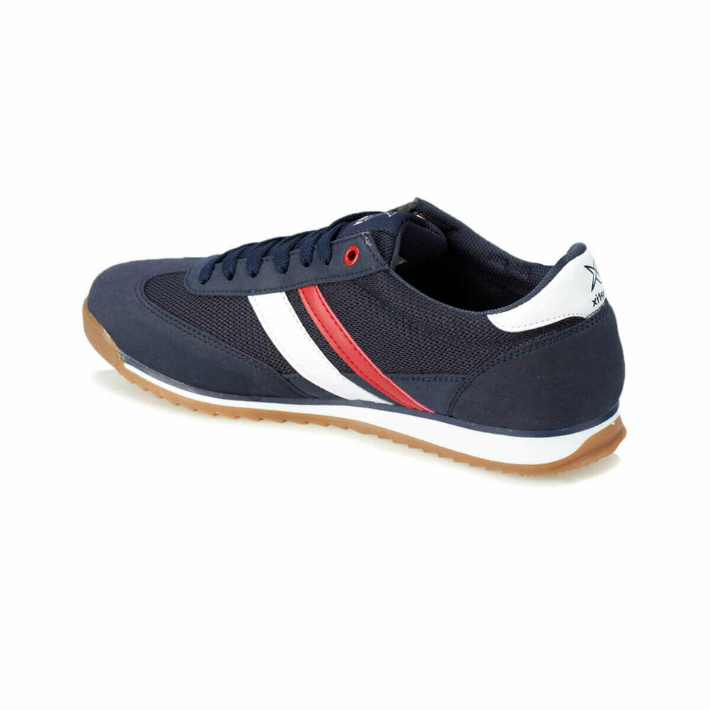 Navy Blue Red White Men's Sneakers