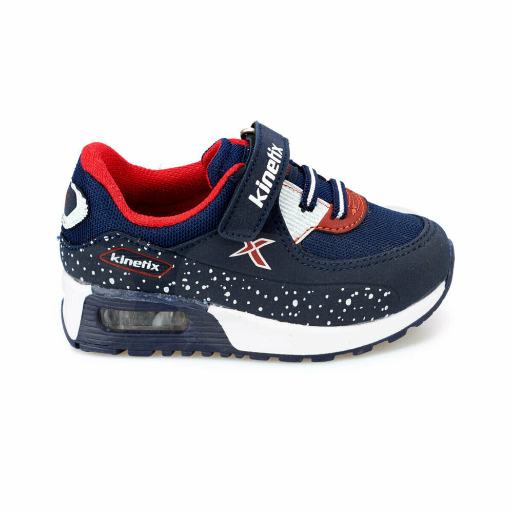 Girl's Navy Blue White Sneakers