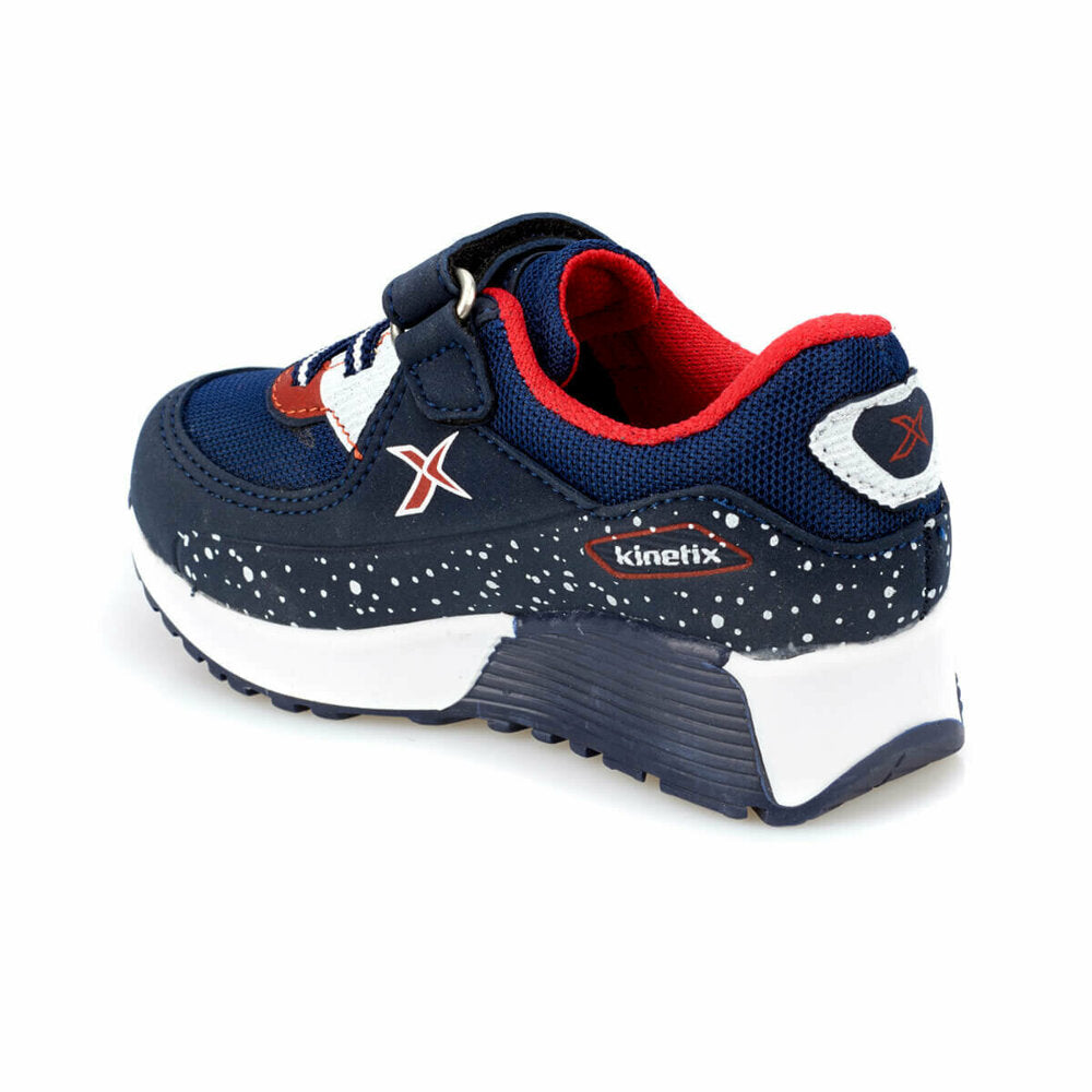 Girl's Navy Blue White Sneakers
