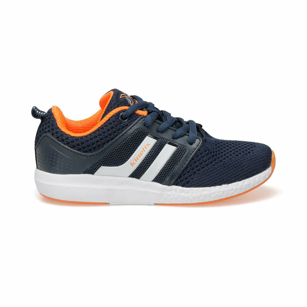 Boy's Navy Blue- Orange Sneakers