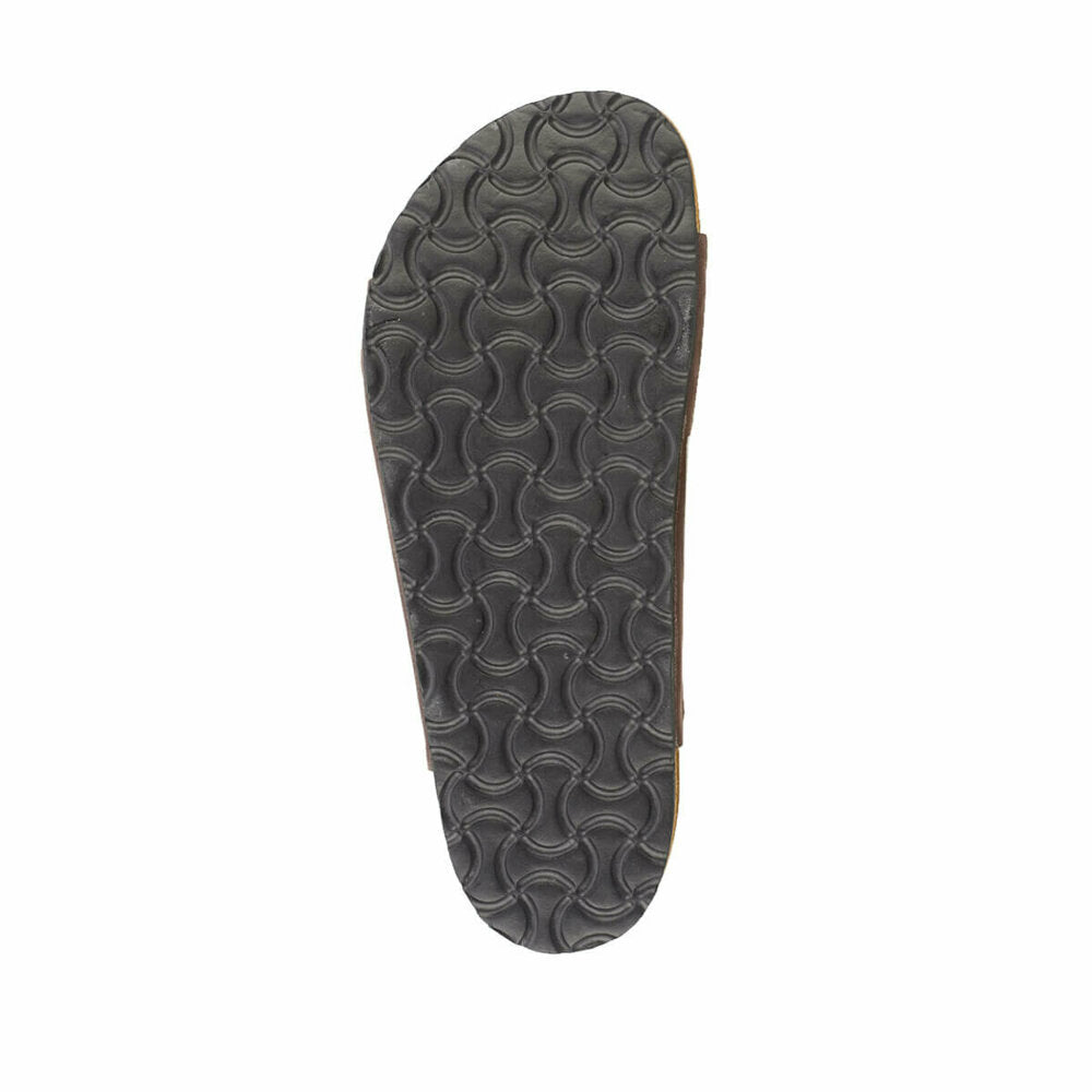 Men's Banded Brown Slippers