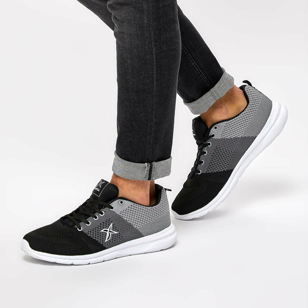 Men's Black Dark Grey Sneakers