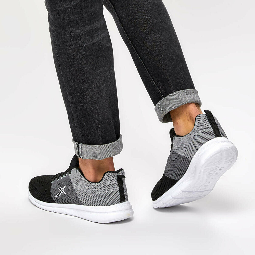 Men's Black Dark Grey Sneakers