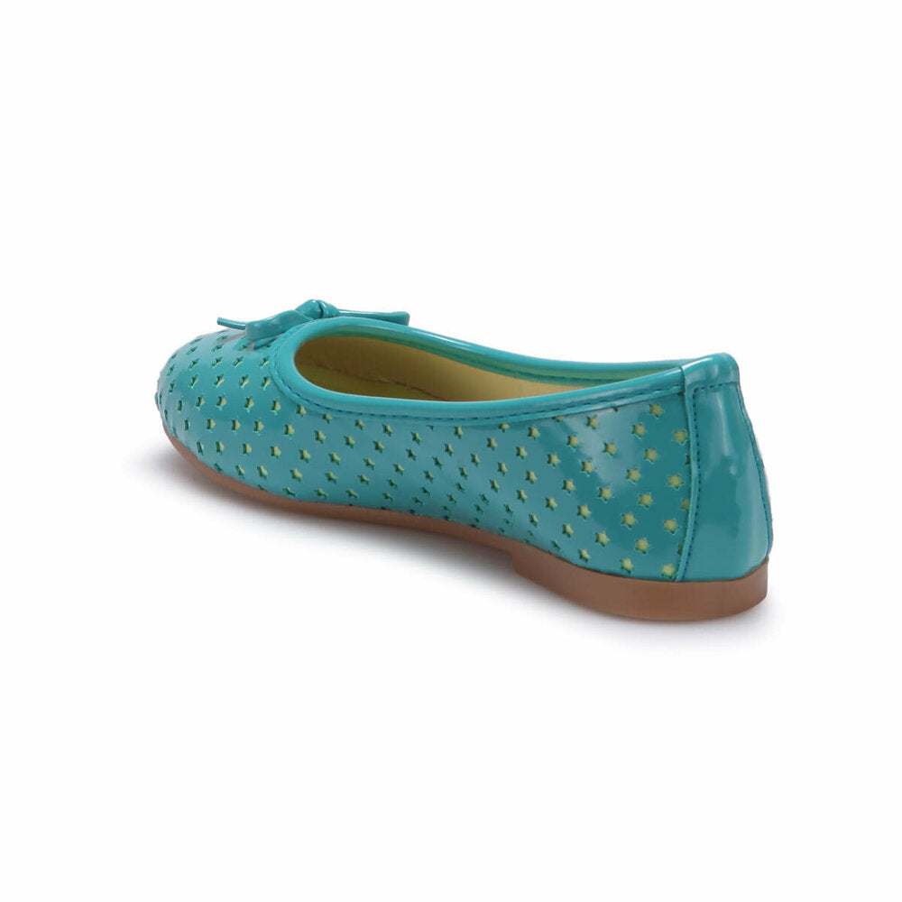 Girl's Patterned Green Babette