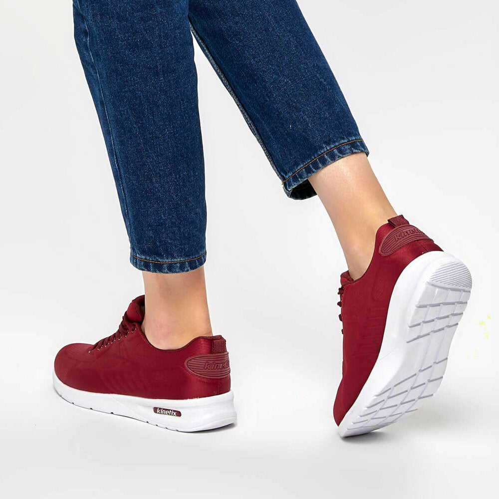 Women's Mesh Claret Red Sneakers