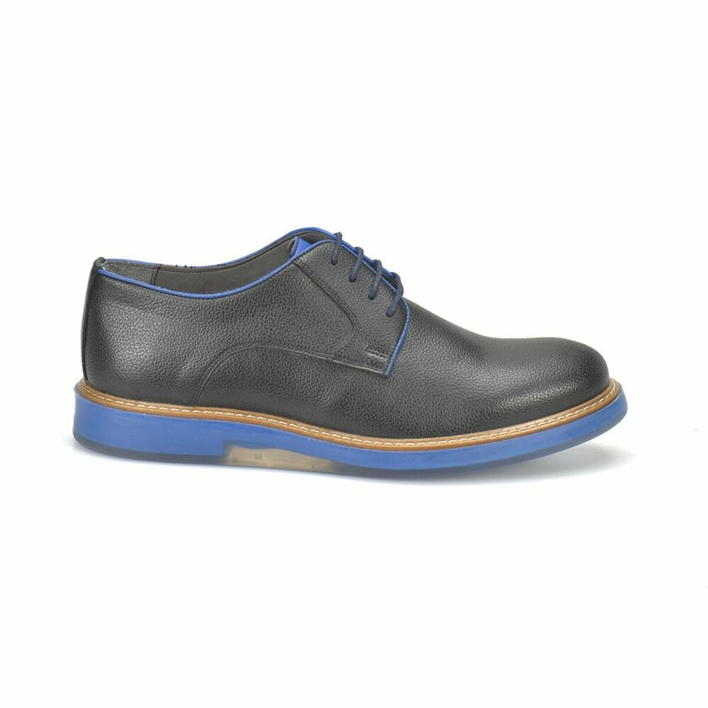 Black Men's Leather City Shoes