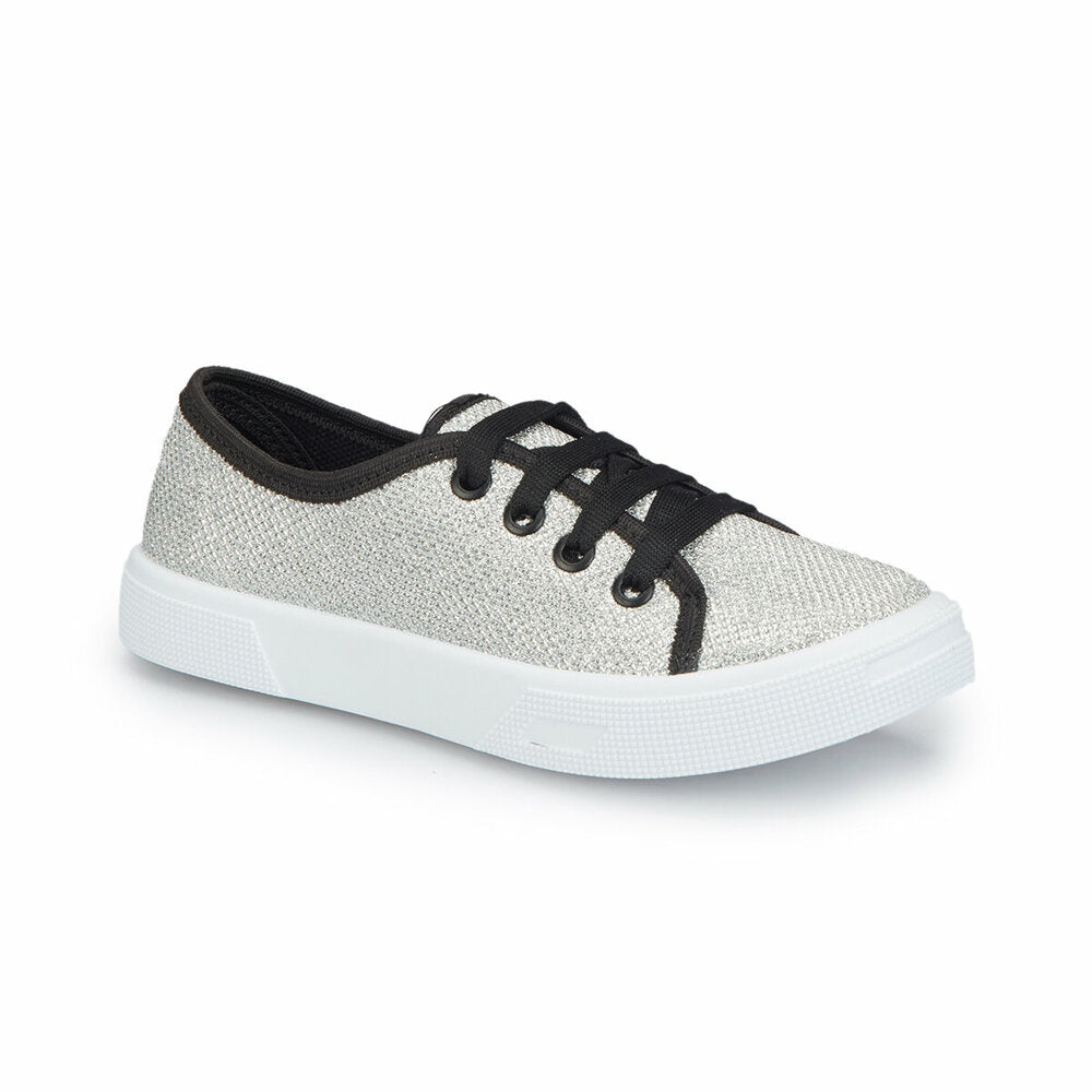 Girl's Silvery Grey Sneakers