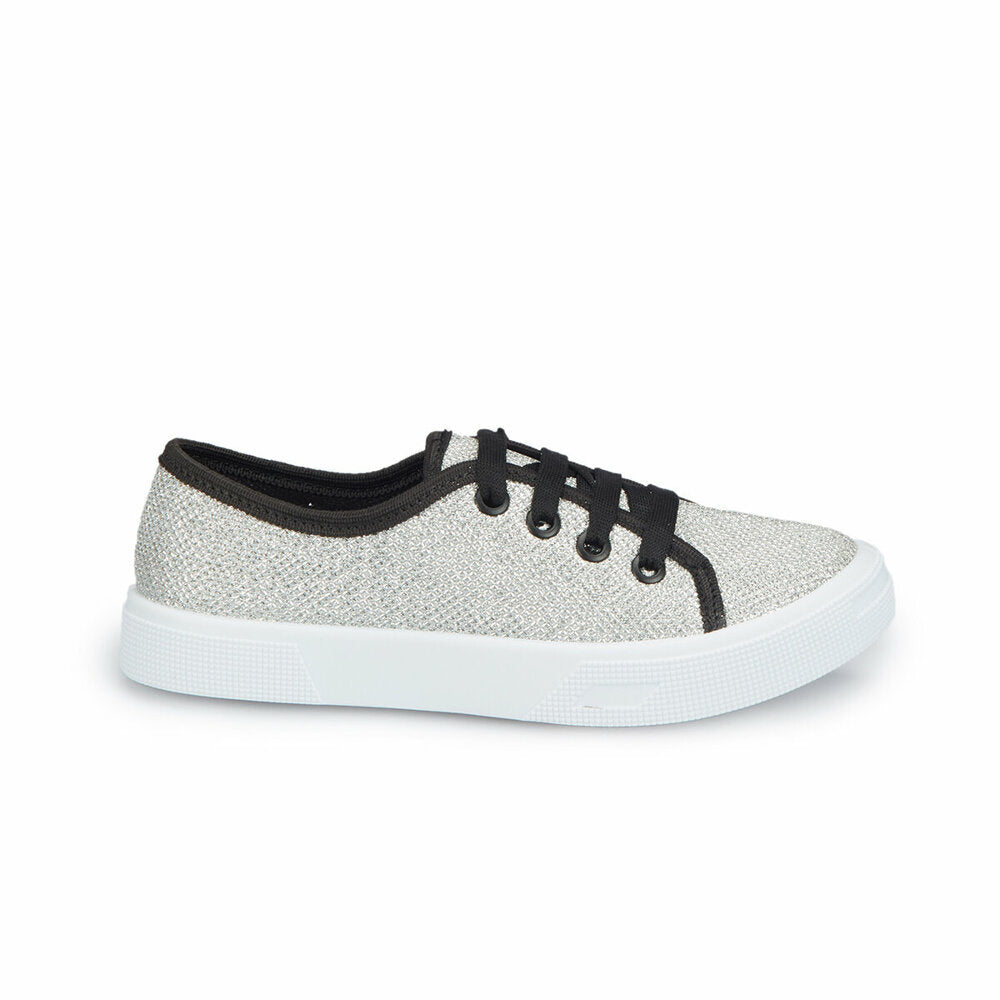 Girl's Silvery Grey Sneakers