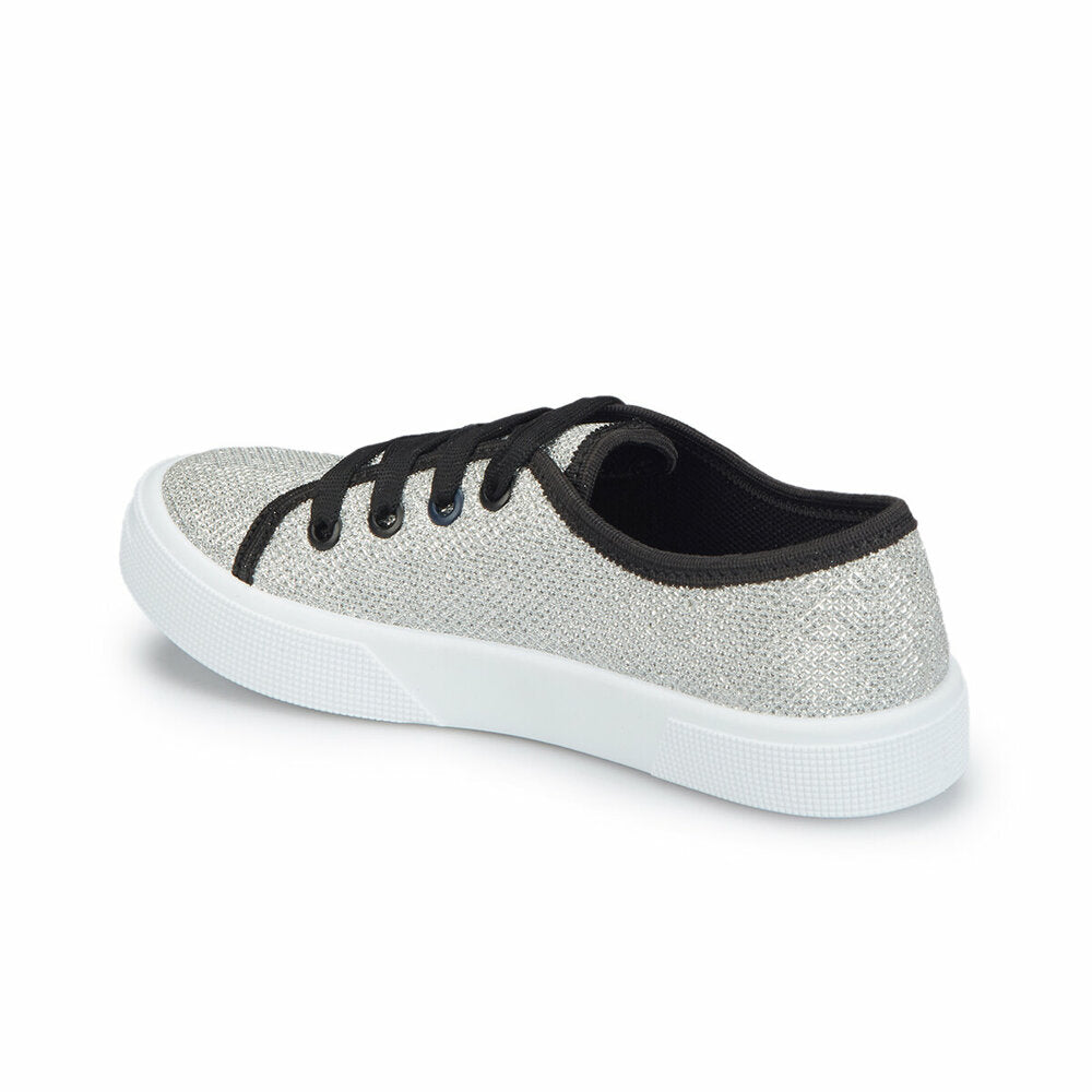 Girl's Silvery Grey Sneakers