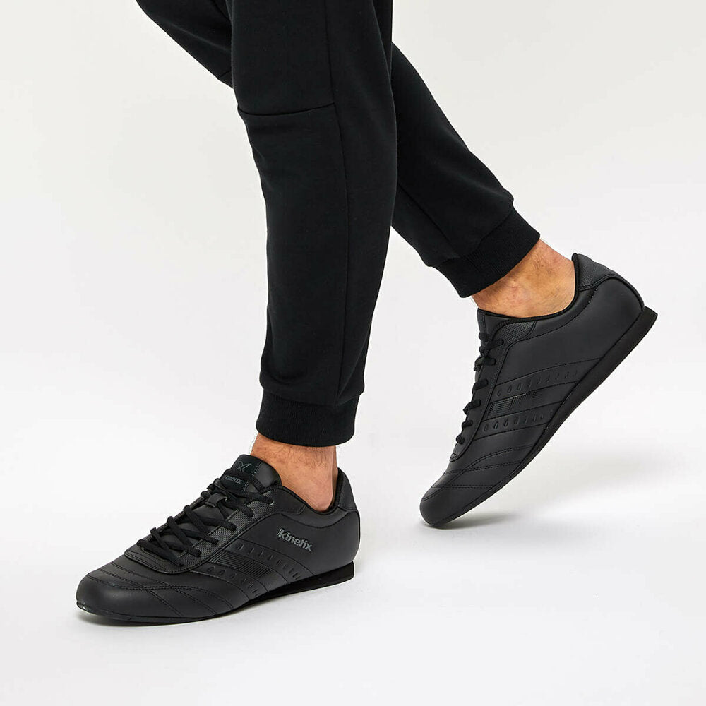 Men's Lace-up Black Sneakers