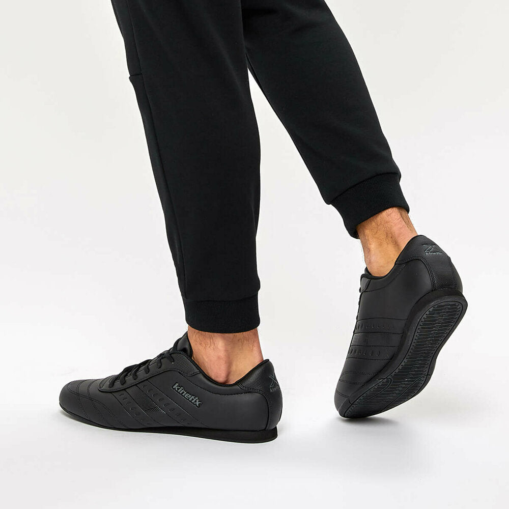 Men's Lace-up Black Sneakers