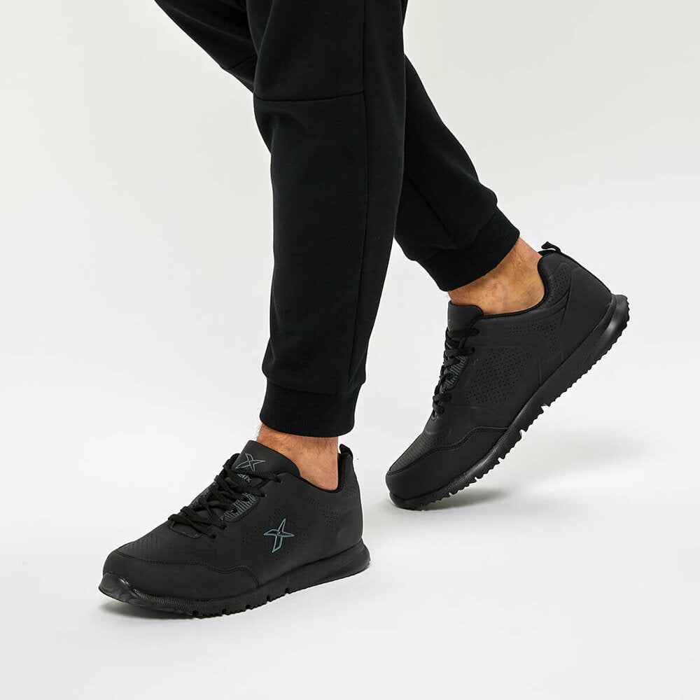 Men's Lace-up Black Sneakers