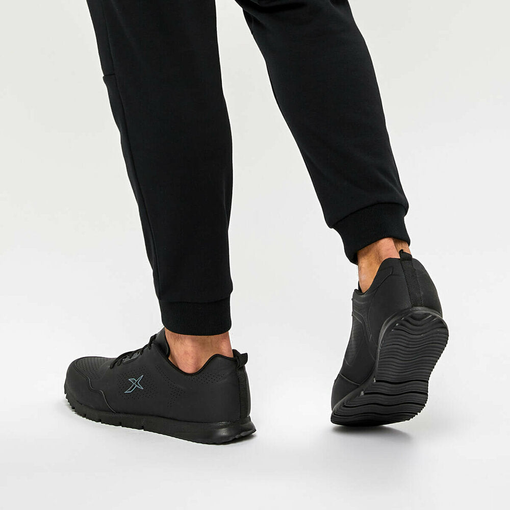 Men's Lace-up Black Sneakers