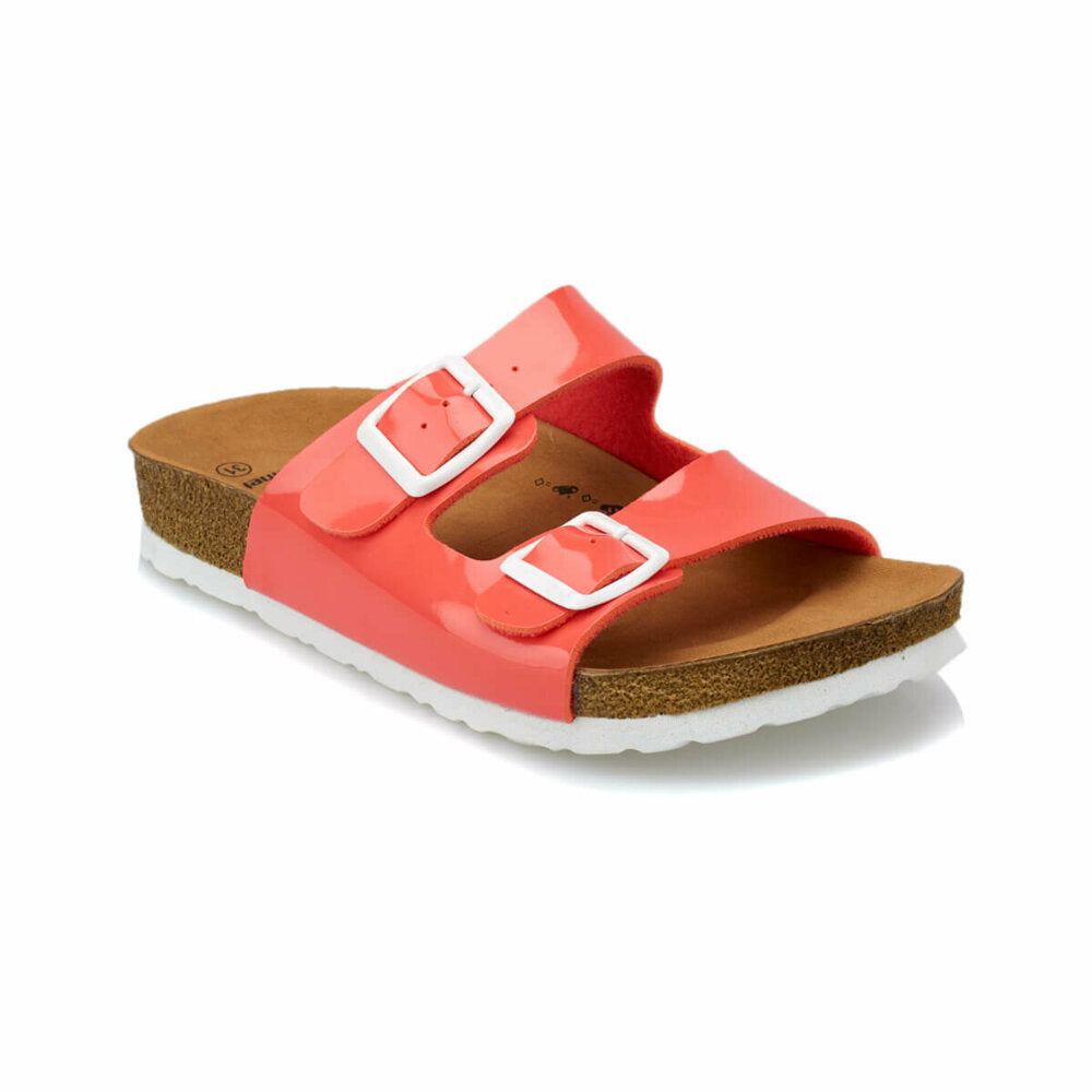 Boy's Coral White Basic Slippers