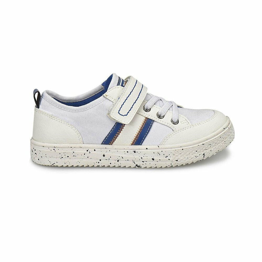 Boy's White Blue Sneakers