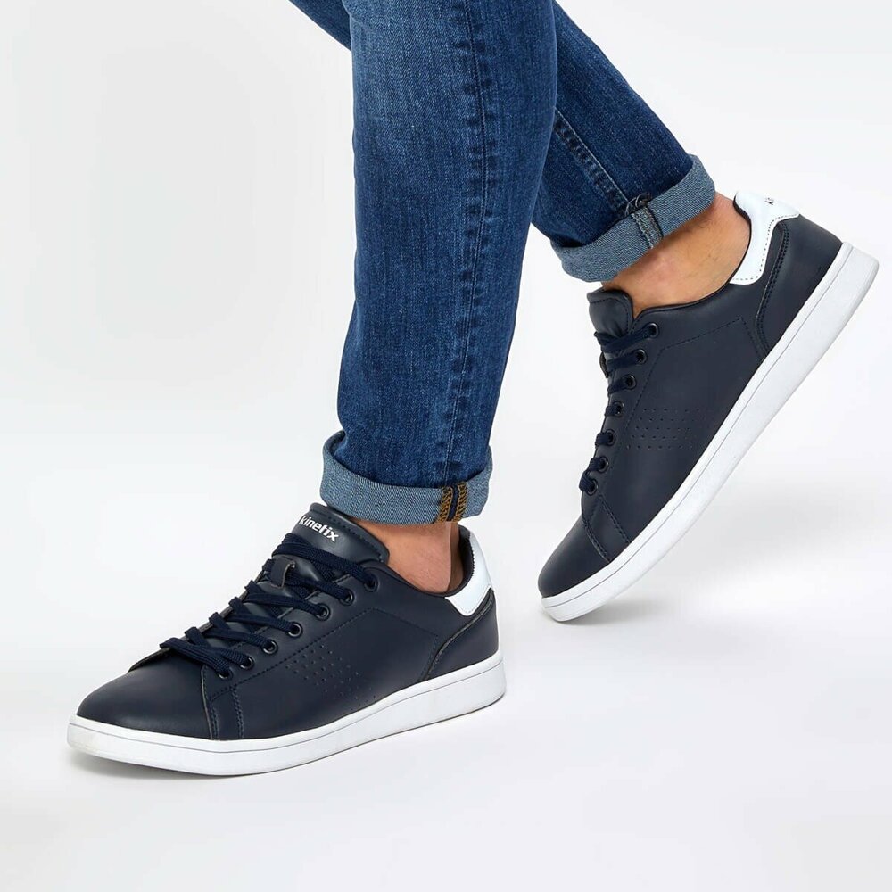 Men's Lace-up Navy Blue Sneakers