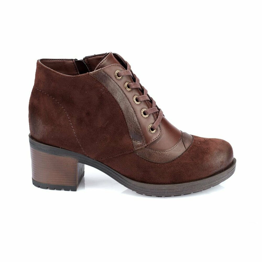 Women's Patterned Brown Boots