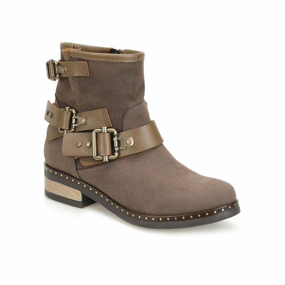 Women's Zipped Brown Boots