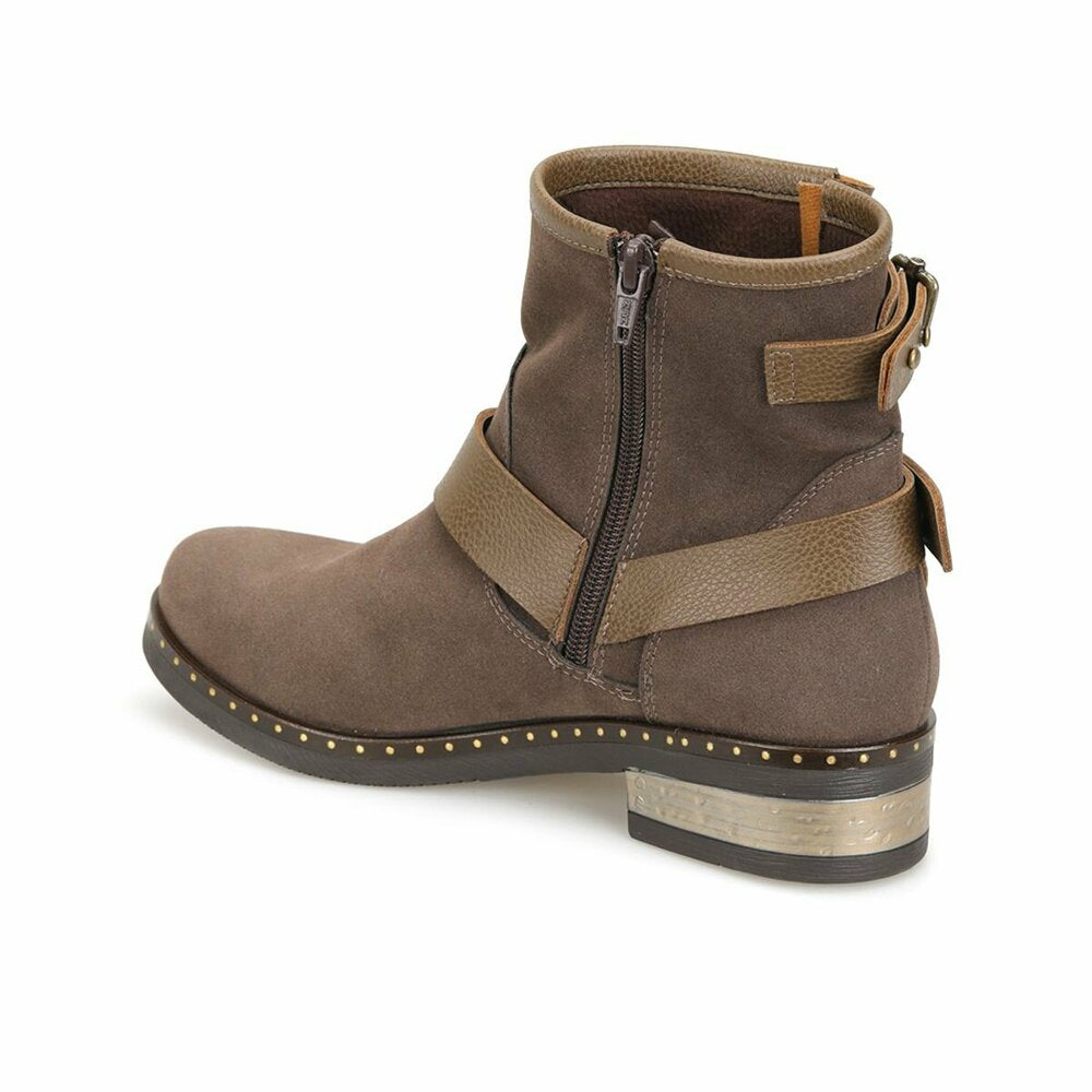 Women's Zipped Brown Boots