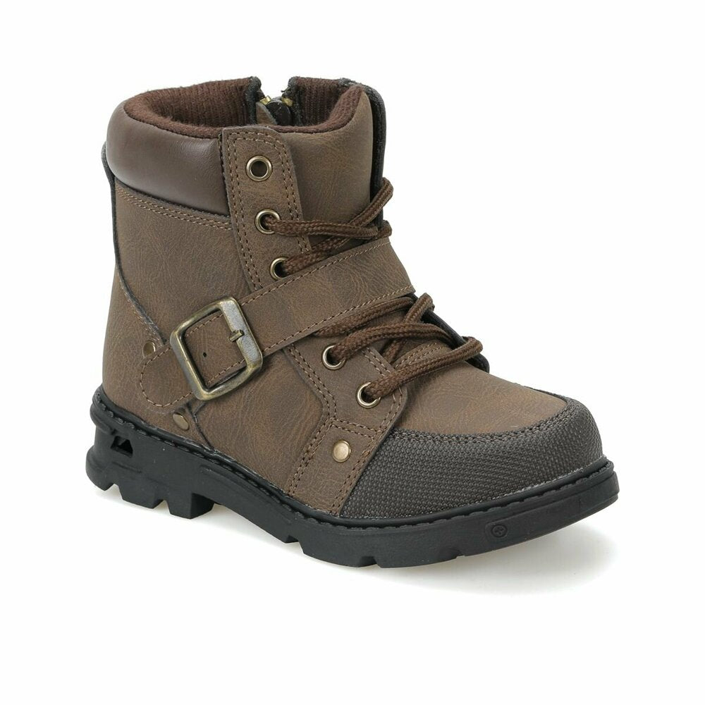 Boy's Brown Biker Boots