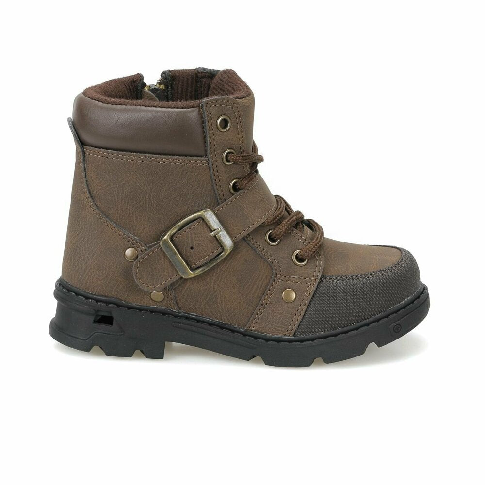 Boy's Brown Biker Boots
