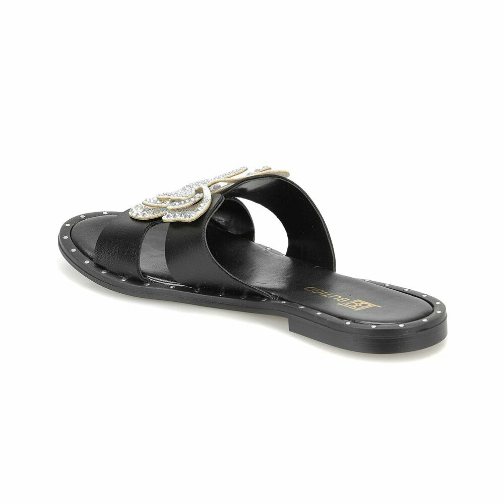 Women's Black Slippers