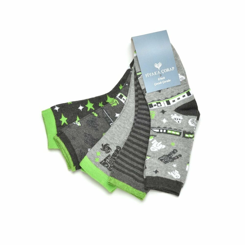 Multi-colored Boys' 5 Pieces Socket Socks