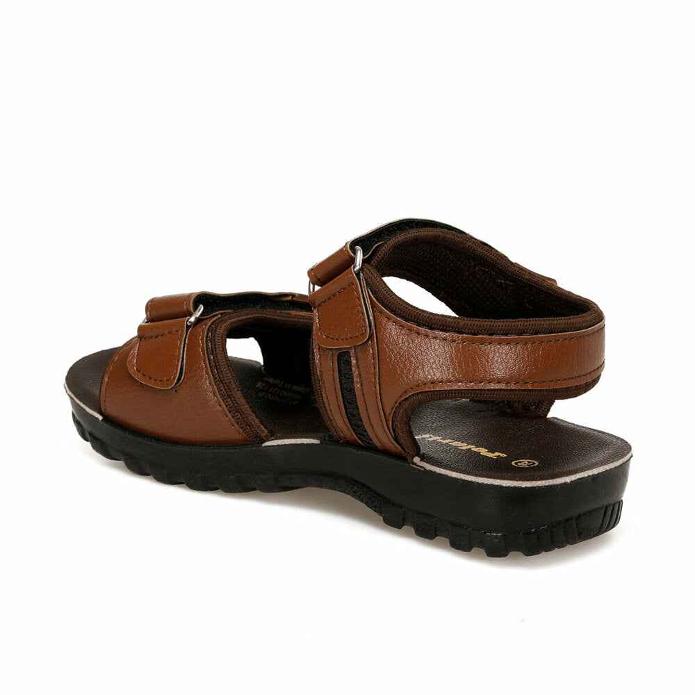 Boy's Velcro Strap Brown Sandals