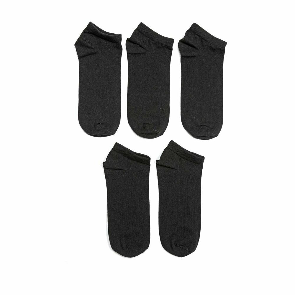 Boy's 5 Pairs of Basic Black Socks