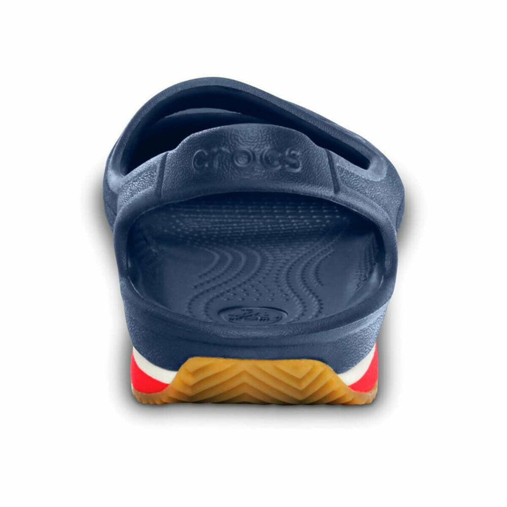 Girl's Navy Blue- Red Sandals