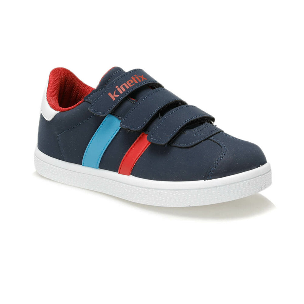 Boy's Velcro Straps Navy Blue Sneakers