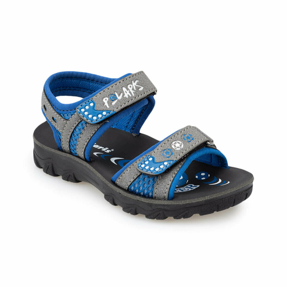 Boy's Grey Saxe Sandals