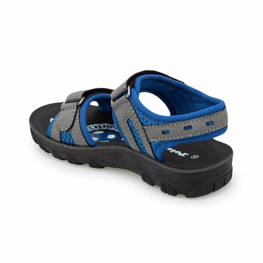 Boy's Grey Saxe Sandals