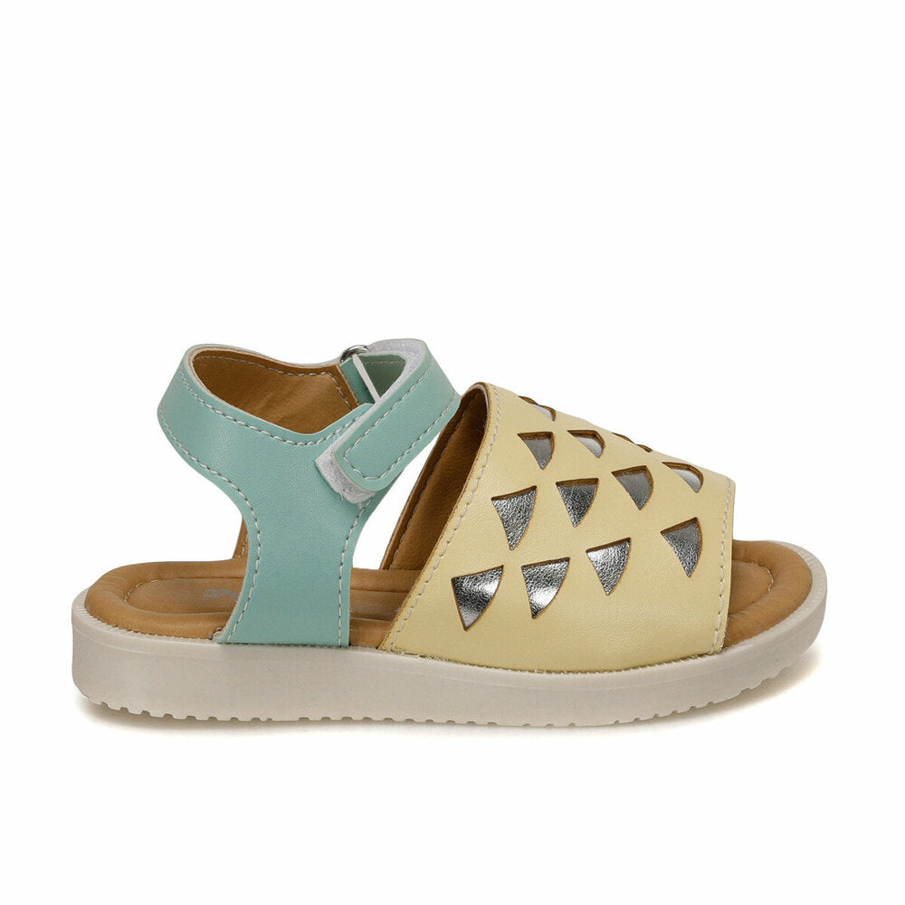 Girl's Yellow Blue Sandal