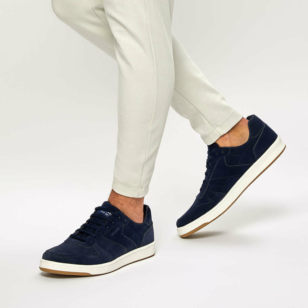 Men's Lace-up Navy Blue Shoes