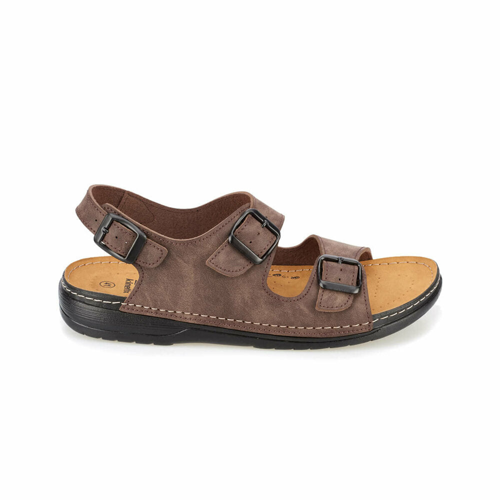 Men's Buckle Brown Sandals