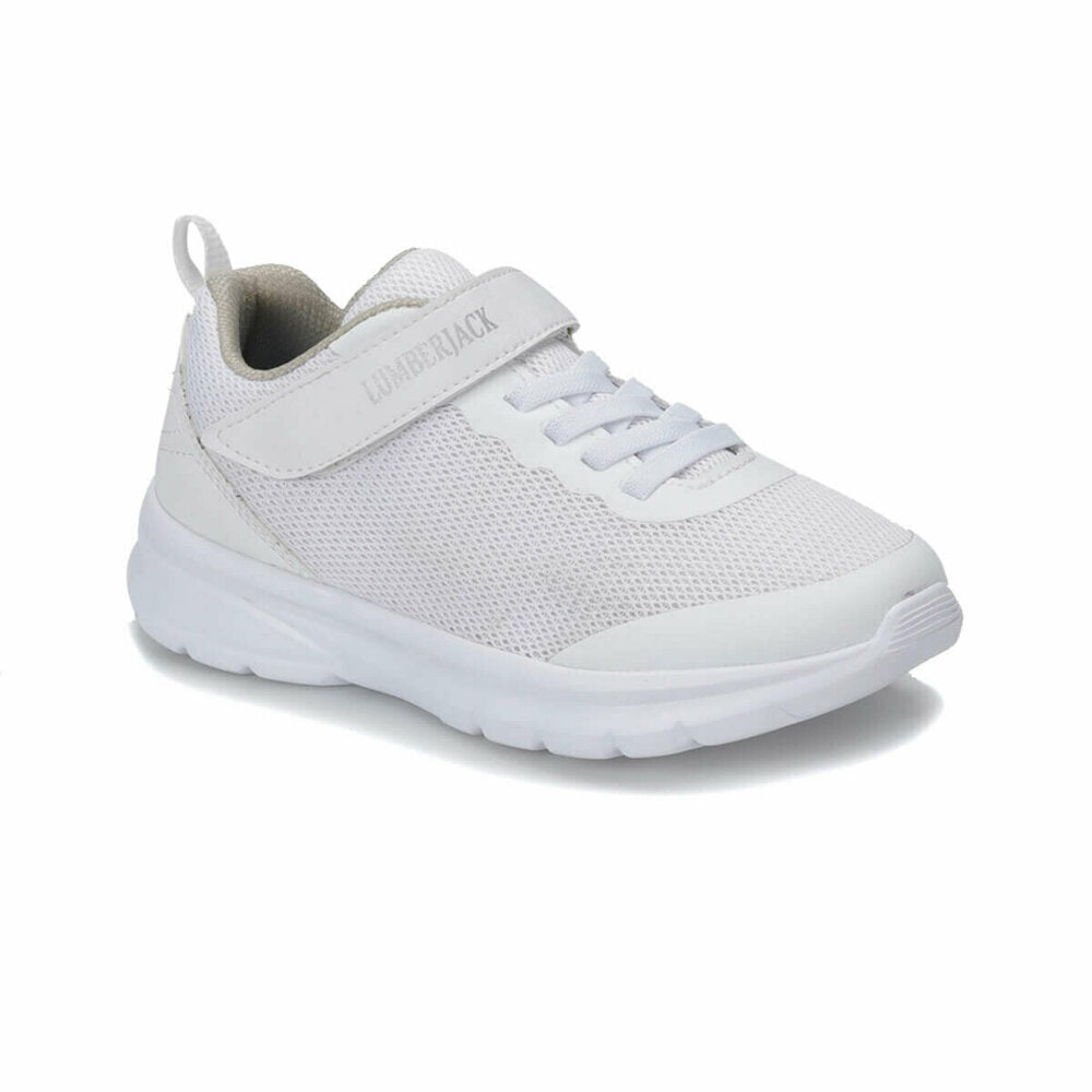 Girl's White Walking Shoes
