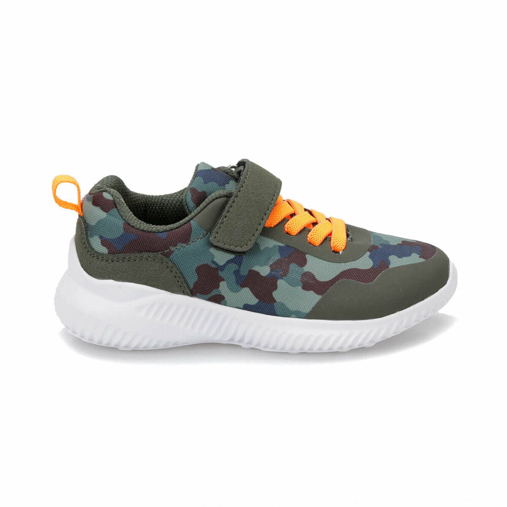 Boy's Camo Pattern Khaki Walking Shoes