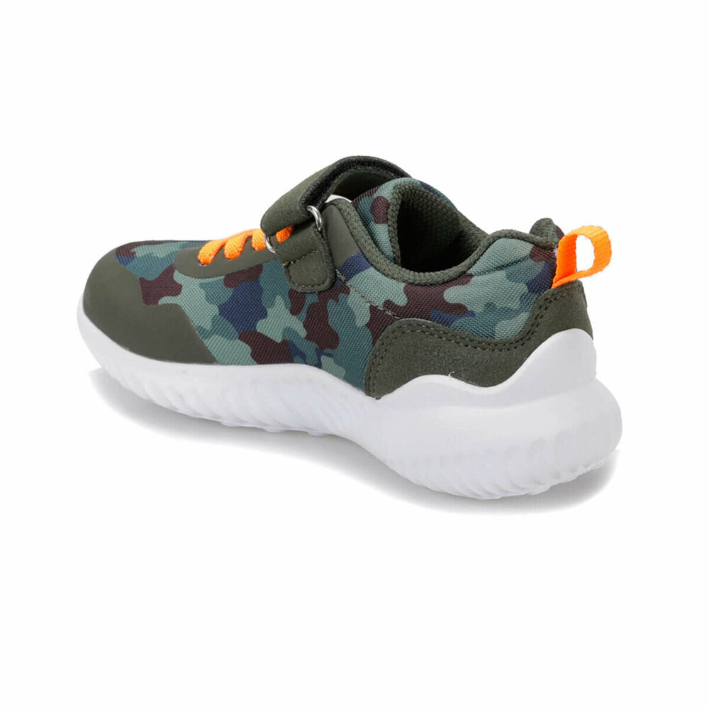 Boy's Camo Pattern Khaki Walking Shoes