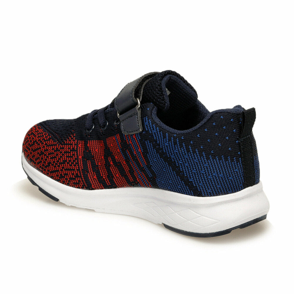 Boy's Navy Blue Red Walking Shoes