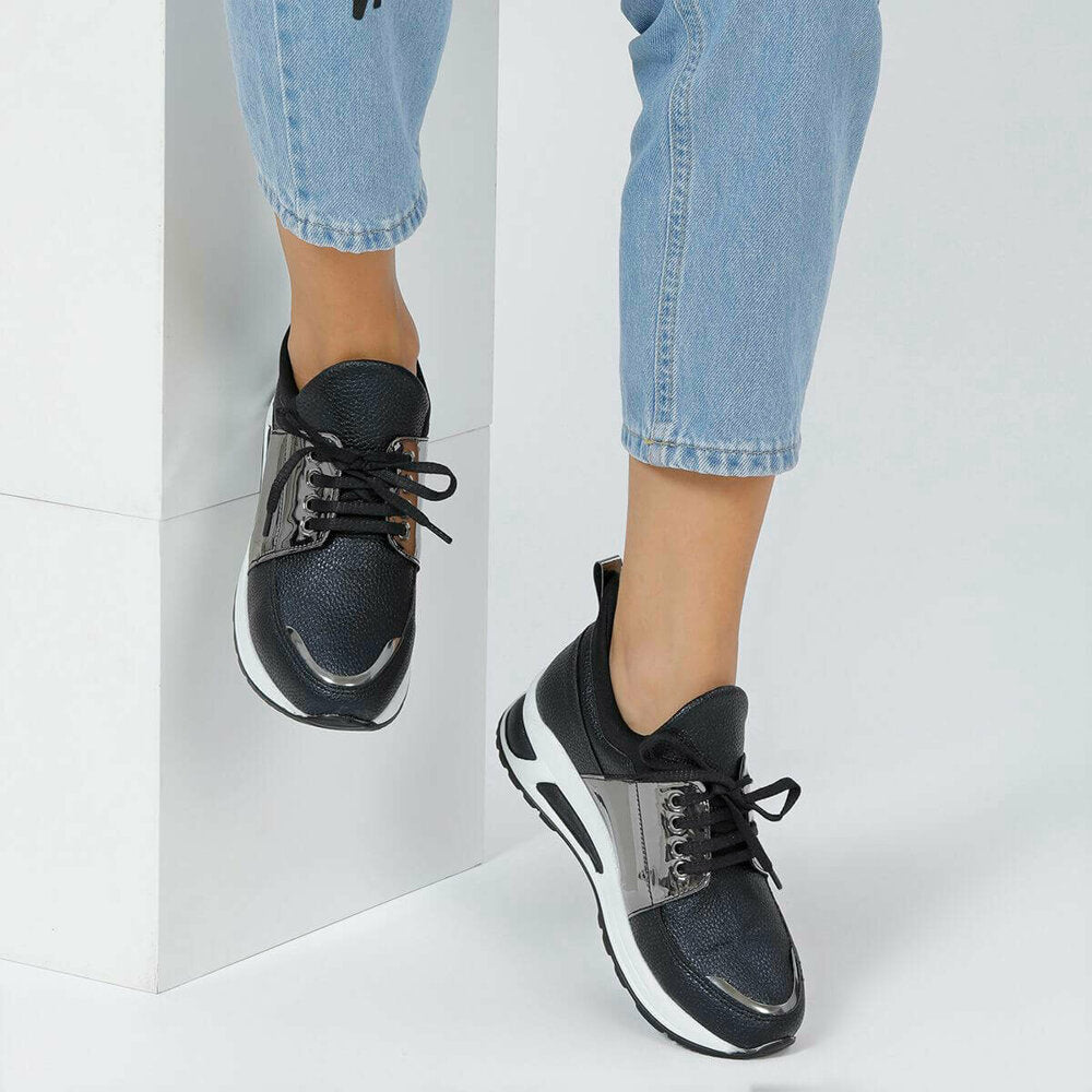 Leather Black Women's Shoes