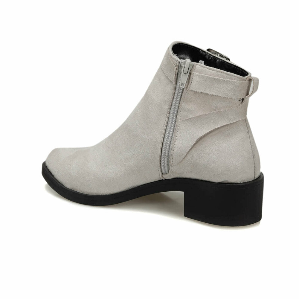 Women's Zipped Grey Boots