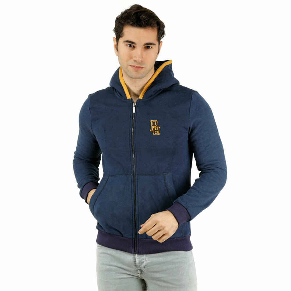 Men's Zipped Indigo Sweatshirt