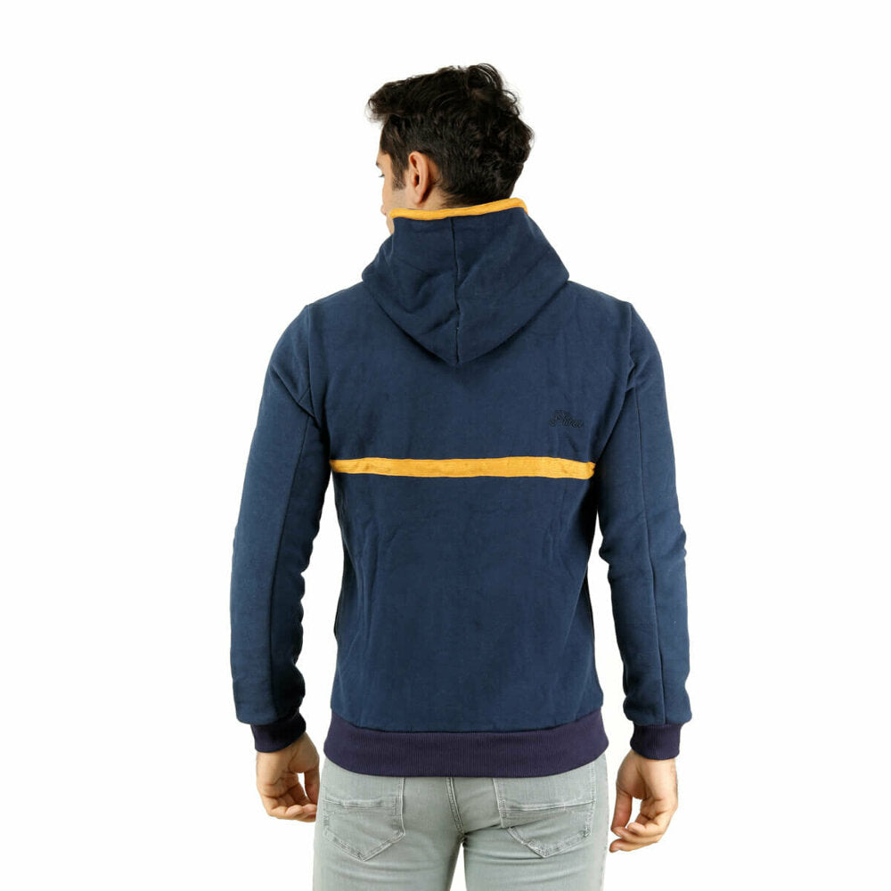 Men's Zipped Indigo Sweatshirt