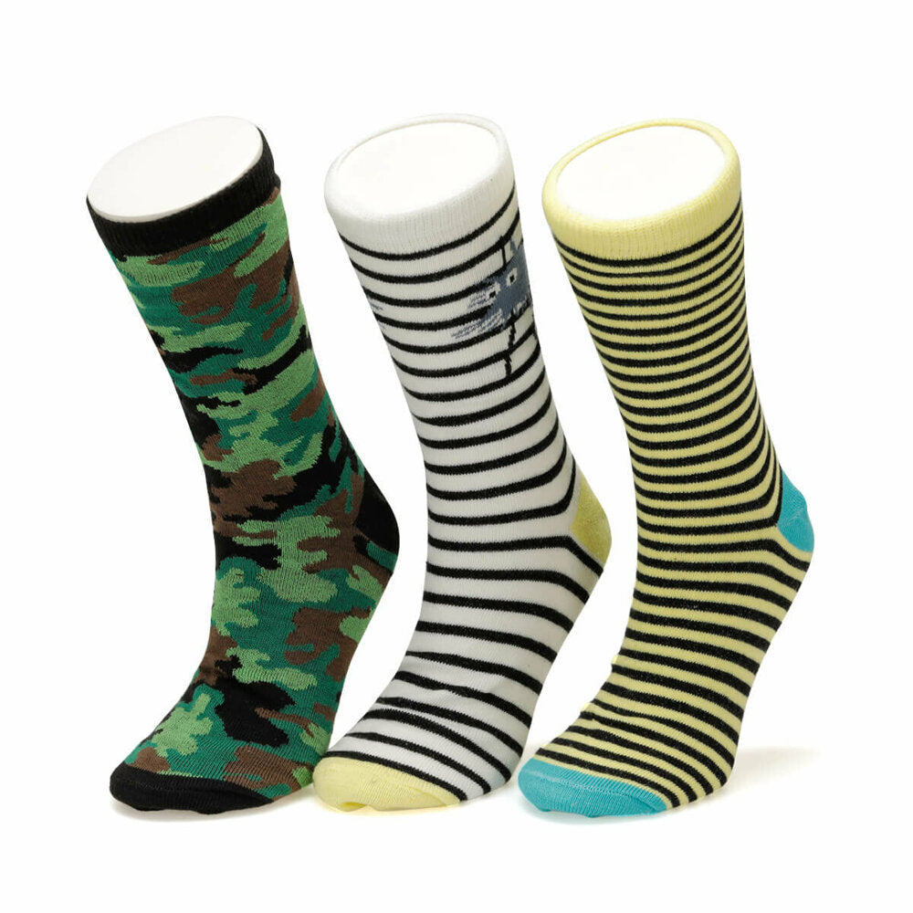 Boy's Multicolor Socket Socks- 3 Pairs