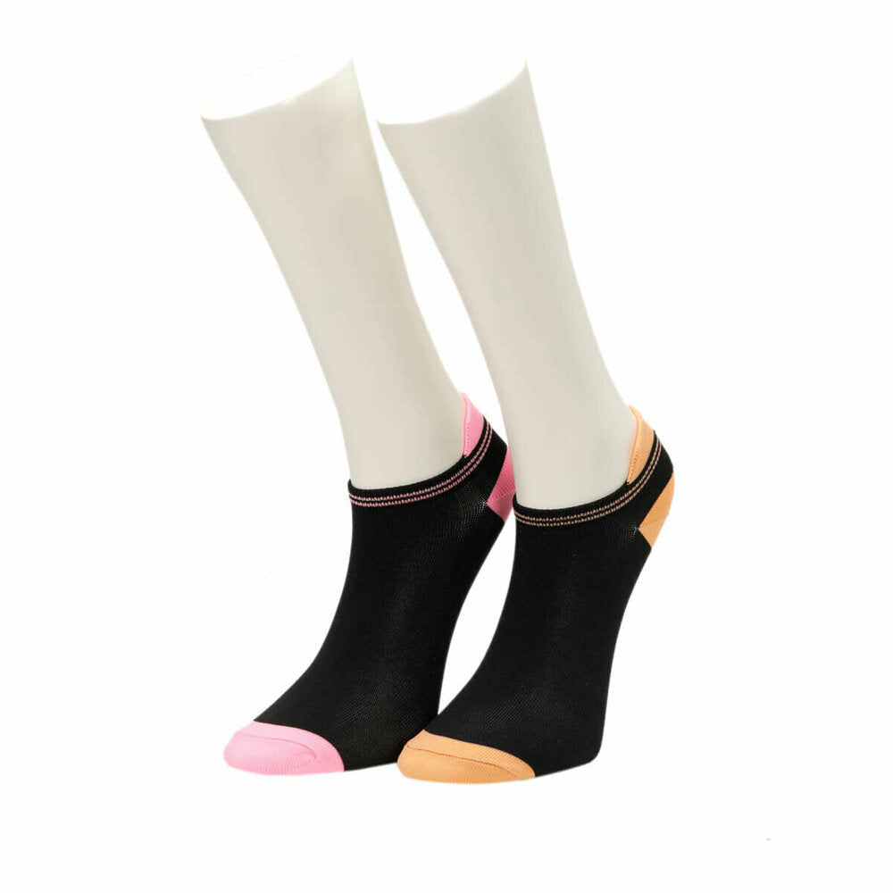 Women's Black Sport Socks- 2 Pairs
