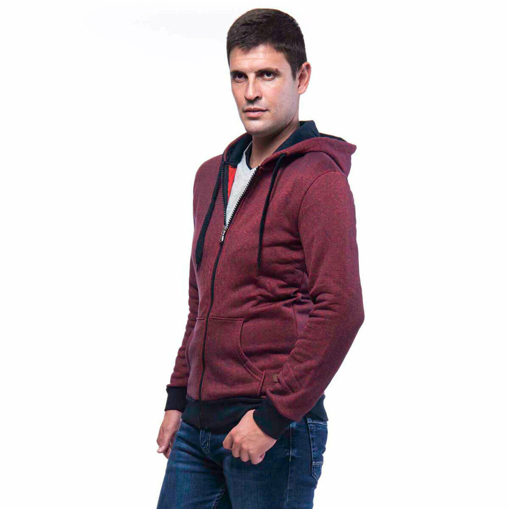 Men's Pocketed Claret Red Sweatshirt